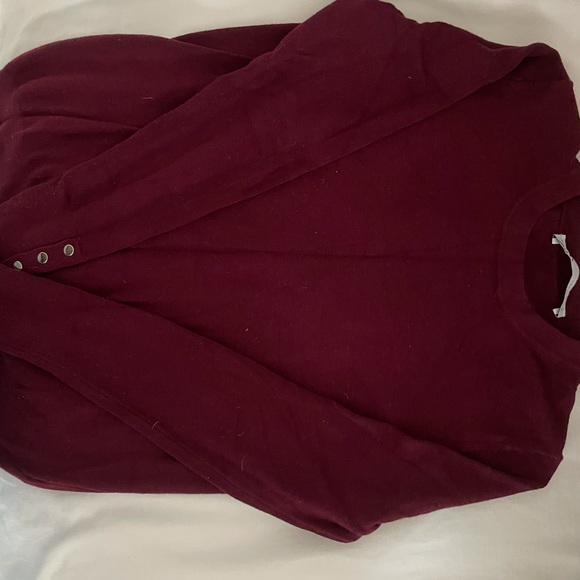 Zara round neck burgundy sweater - Picture 1 of 2